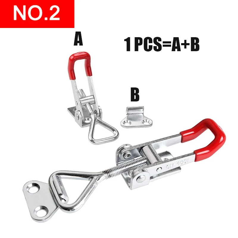 Adjustable Toolbox Case Metal Toggle Latch Catch Clasp Quick Release Clamp Anti-Slip Push Pull Toggle Clamp Tools
