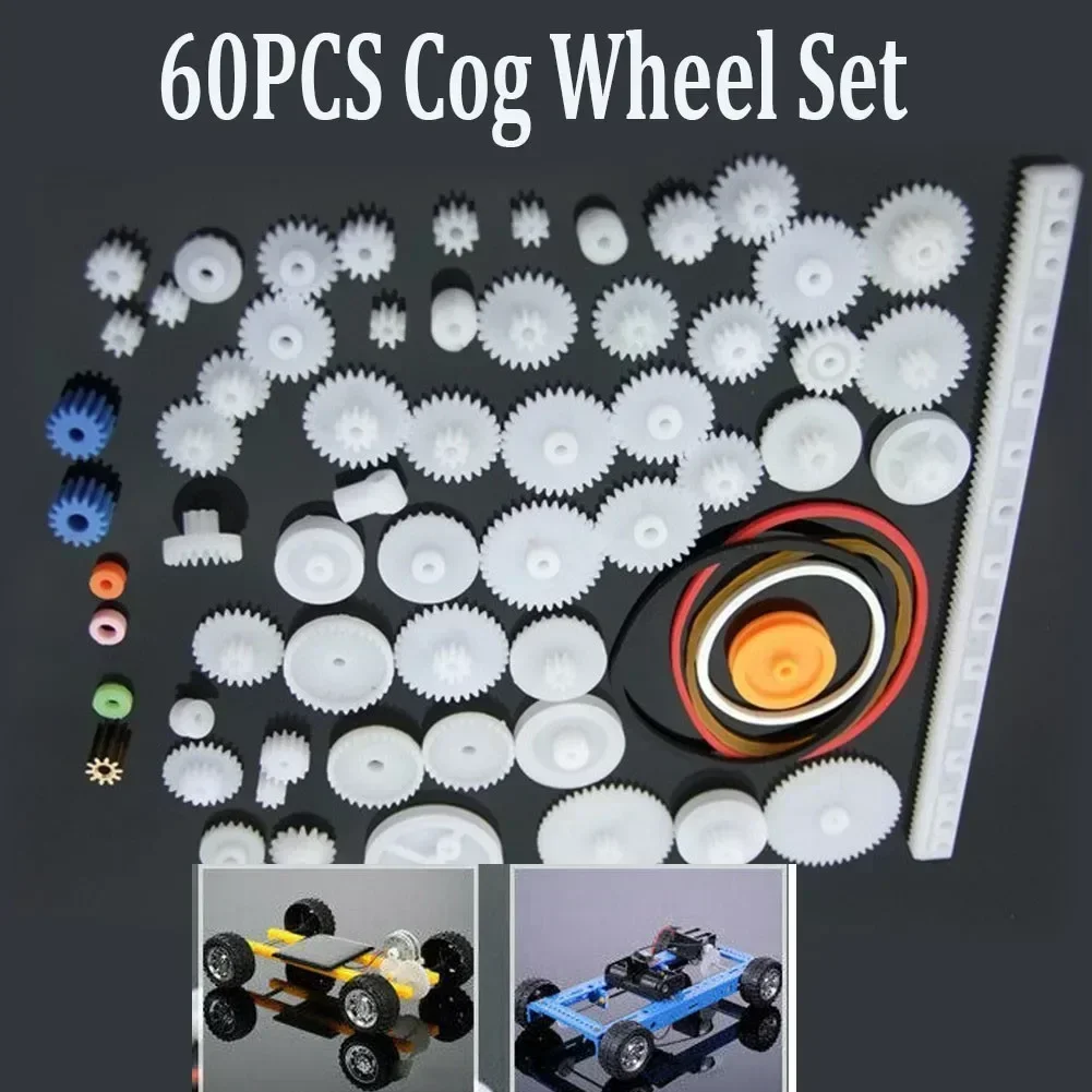 Innovative Intelligence Cog Wheel Gear Pulley Mechanical Model Motor Robot Plastic Toy 60 Kinds Children Gifts Durable Hot
