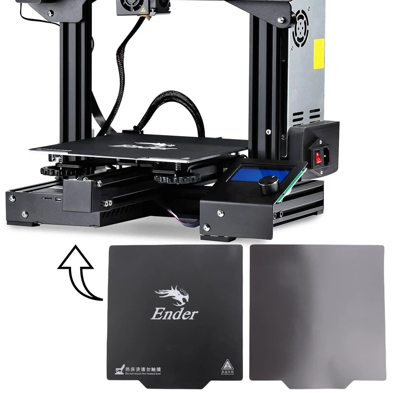 매직 마그네틱 빌드 표면 침대 종이 라벨, Ender-3 프린터 부품, 3M 라벨 포함, 9.2 인치 X 9.2 인치, Ender-3 235X235mm