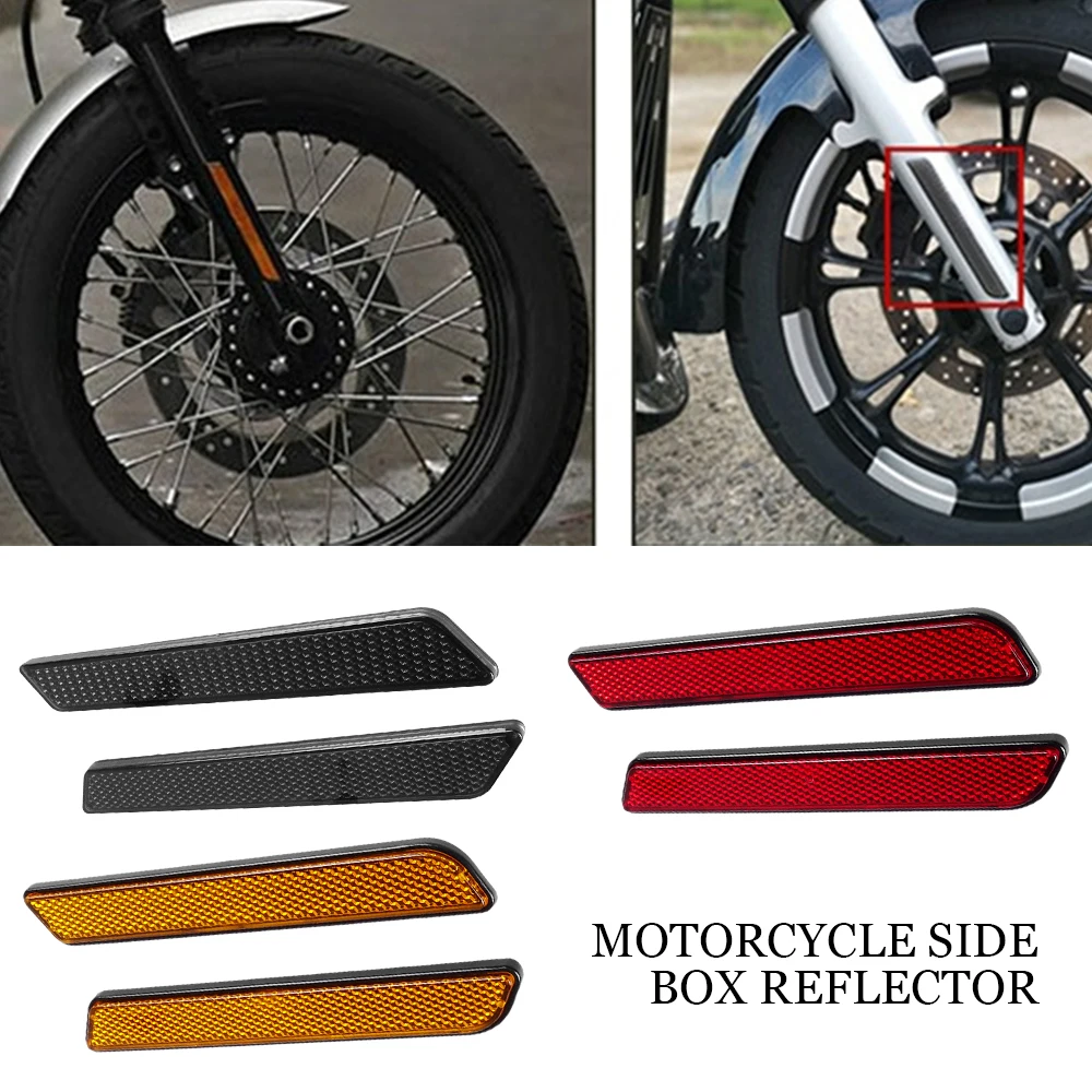 

2 Pcs 2021 New Motorcycle Saddlebag Guard Reflector Cover For Harley Touring Street Glide Road King FLT/FLHT 2014-2018