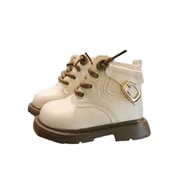 Warm Fur Baby Boots Autumn Winter Little Kids Soft PU Leather Boots Infant Newborn Outdoor Shoes Toddler Boy Girl Boots For Baby 5