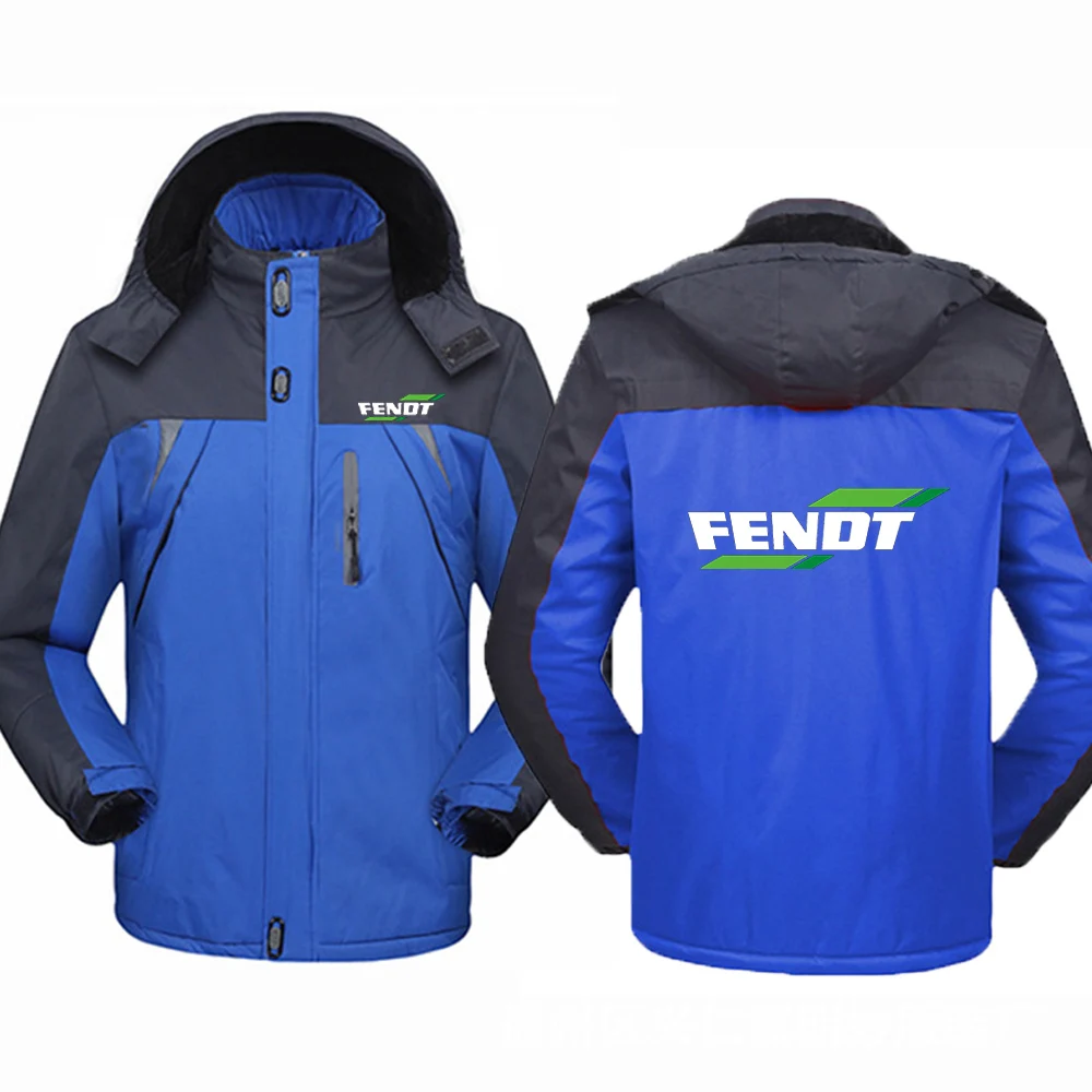 FENDT 2023 men's winter new fashion print thick warm coat thick windbreaker casual coat