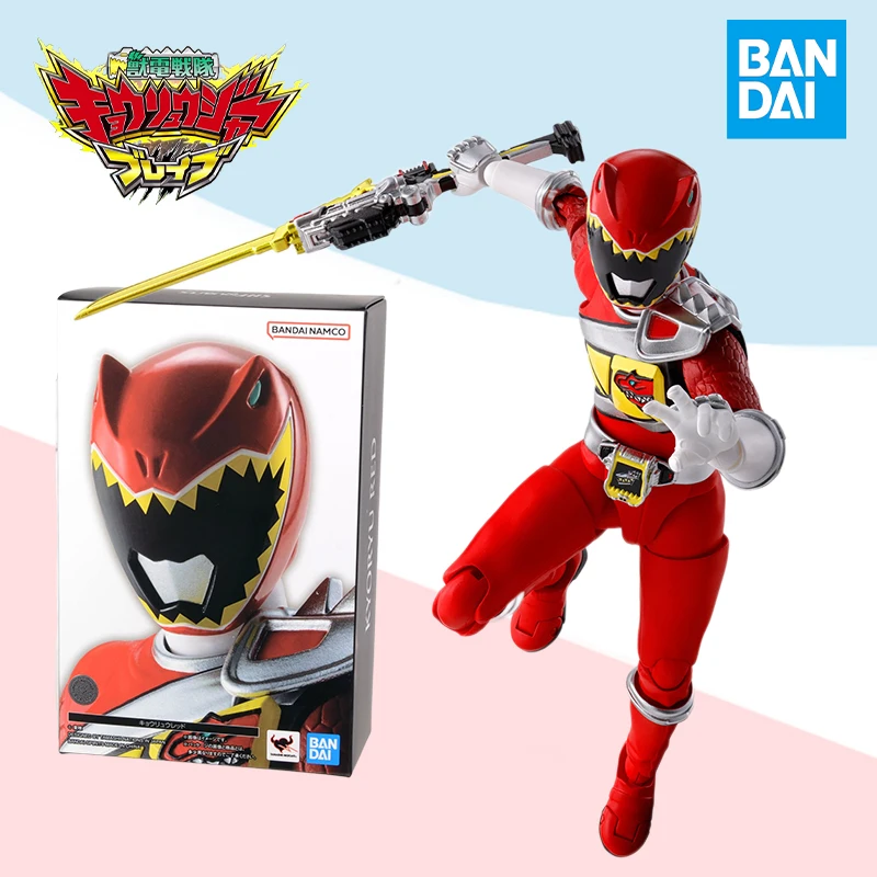 Bandai S.H. Фигурarts SHF Shinkoccou Seihou Zyuden Sentai Kyoryuger Kyoryu Red action набор моделей аниме готовая игрушка подарок для детей