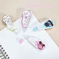 4Pcs Mini Correction Tape, Cartoon Cute Student Error Correction Supplies, Office Financial Correction Tape 4