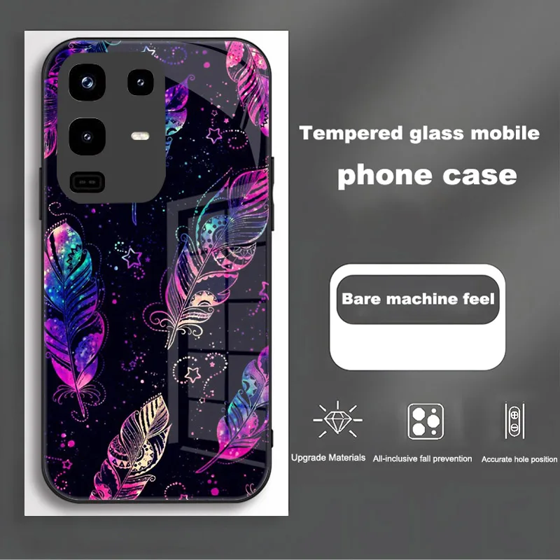 Premium Shockproof Phone Case with Tempered Glass Shell - Enhanced Protection and Style