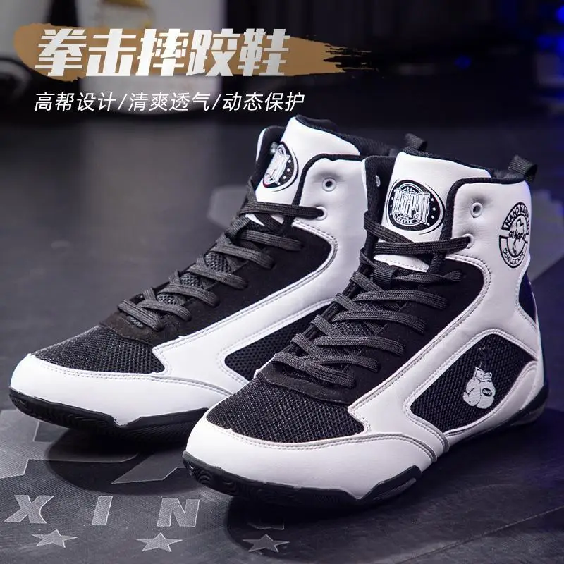 Professional Boxing Shoes Men's Women's Slip Resistant Wrestling Sneakers Luxury Professional Boxing Sneakers