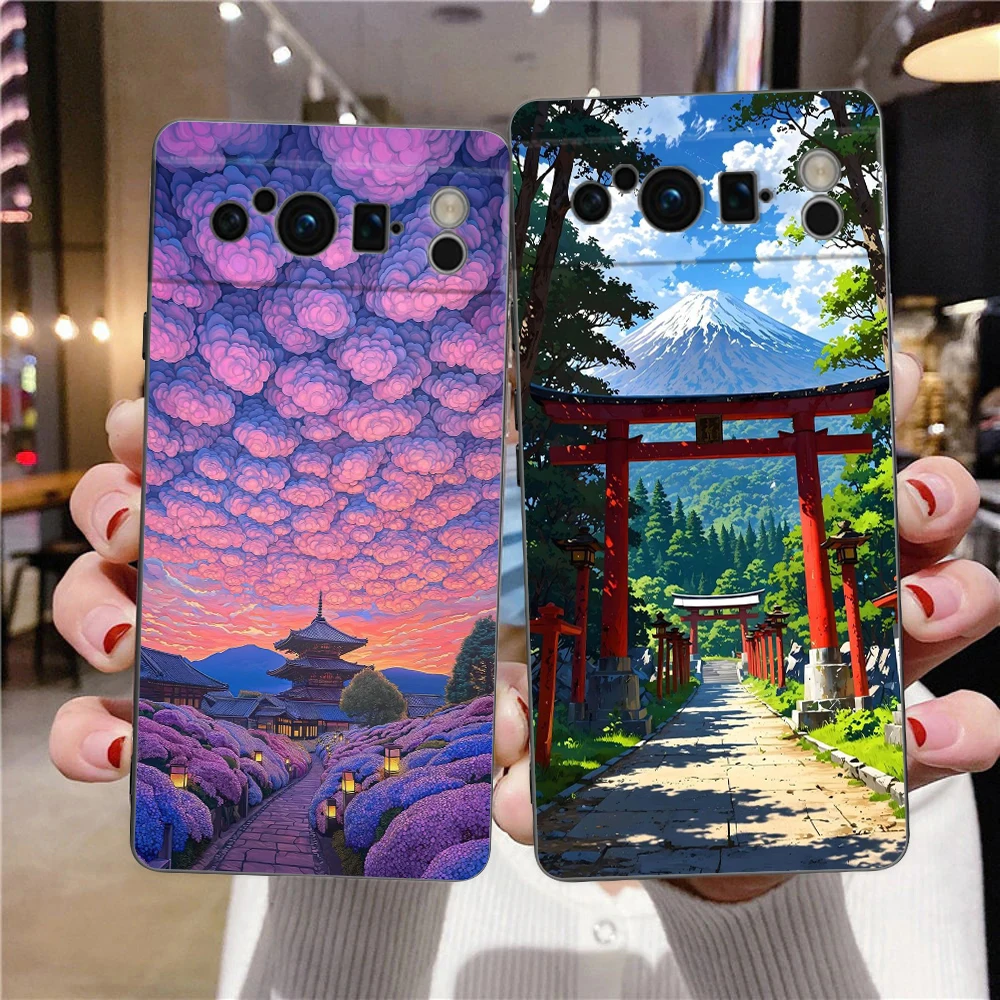 Landscape Japan Series Aesthetic Scenery Phone Case - Soft Shockproof TPU Cover
