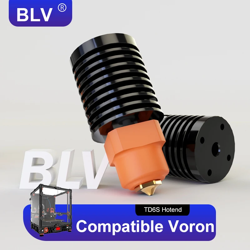 BLV® TCHC TD6S Hotend Ceramic Heating Core TUN Nozzle For CHC TD6 V6 HOTEND DDB DDE Direct Drive Extruder or Bowden for voron r trianglelab tchc td6s hotend ceramic heating core