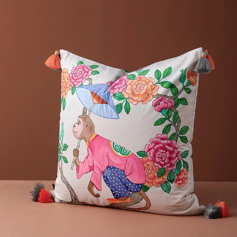 https://ae01.alicdn.com/kf/Sb3b3219dadb6490e9115aa83818235071/Retro-Monkey-Pillows-Chinese-Cushion-Case-Luxury-Flora-Velvet-Decorative-Pillow-Cover-For-Sofa-45x45-50x50.jpg