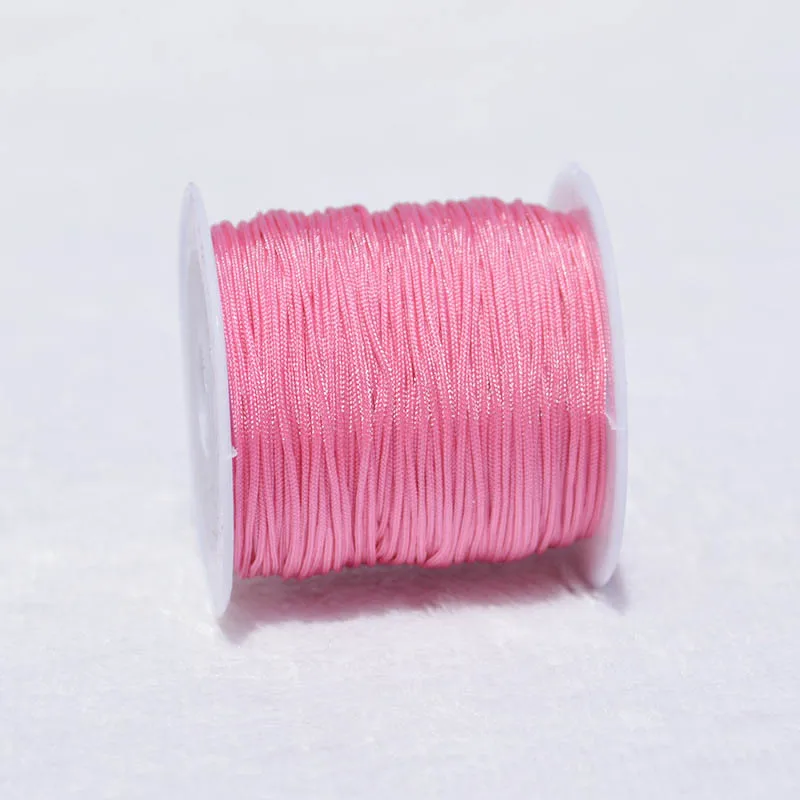 Vibrant Nylon Jewelry Thread Cord for DIY Creations - Assorted Colors, High Quality, 0.8mm Thickness 20m Length
