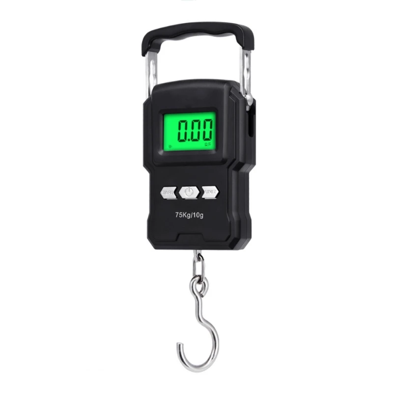 

75kg/165lb Portable Digital Luggage Scale with Tape Measure Electronic Travel