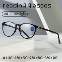 2025Reading Glasses Men Women Vintage Anti Blue Light Presbyopic Eyeglasses Round Full Frame Eyewear +1.0+1.5+2.0+2.5 +4.0 Очки