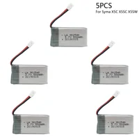 3.7V 800mAh 902540 Lipo Battery For Syma X5C X5SC X5SW Top selling Q7 RC Quadcopter Drone Spare Part 3.7V XH2.54 Plug battery 1