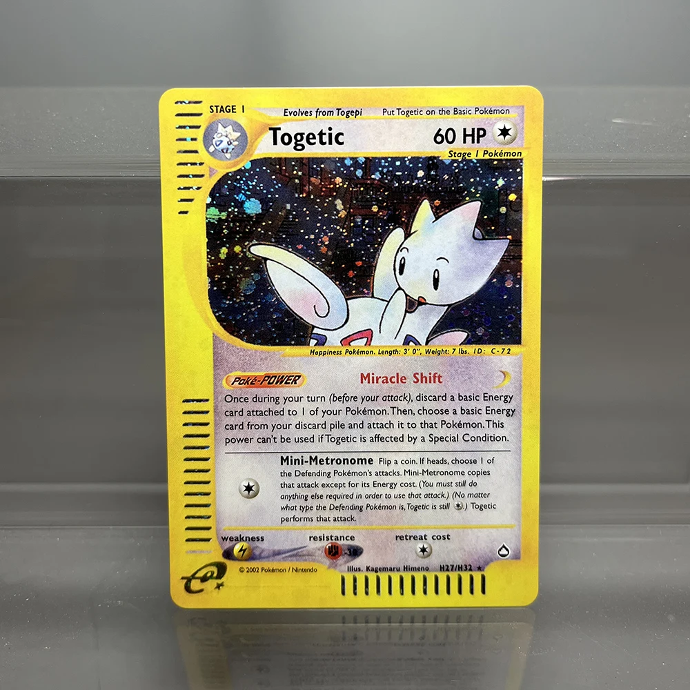 PKM-Karten Steelix Alakazam Scizor Single Foil Cards Raichu Slowking Game Collection Cards PTCG Proxy Cards Aquapolis Series – Detail 17