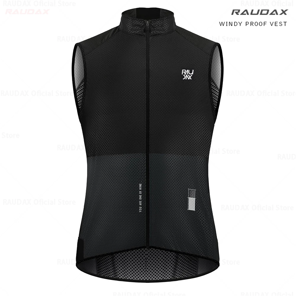 Raudax New Men Cycling Vest Wind Men 2024 Sleeveless Bicycle Gilet Lightweight Outdoor Windproof MTB Sports Wind Reflective Vest 5
