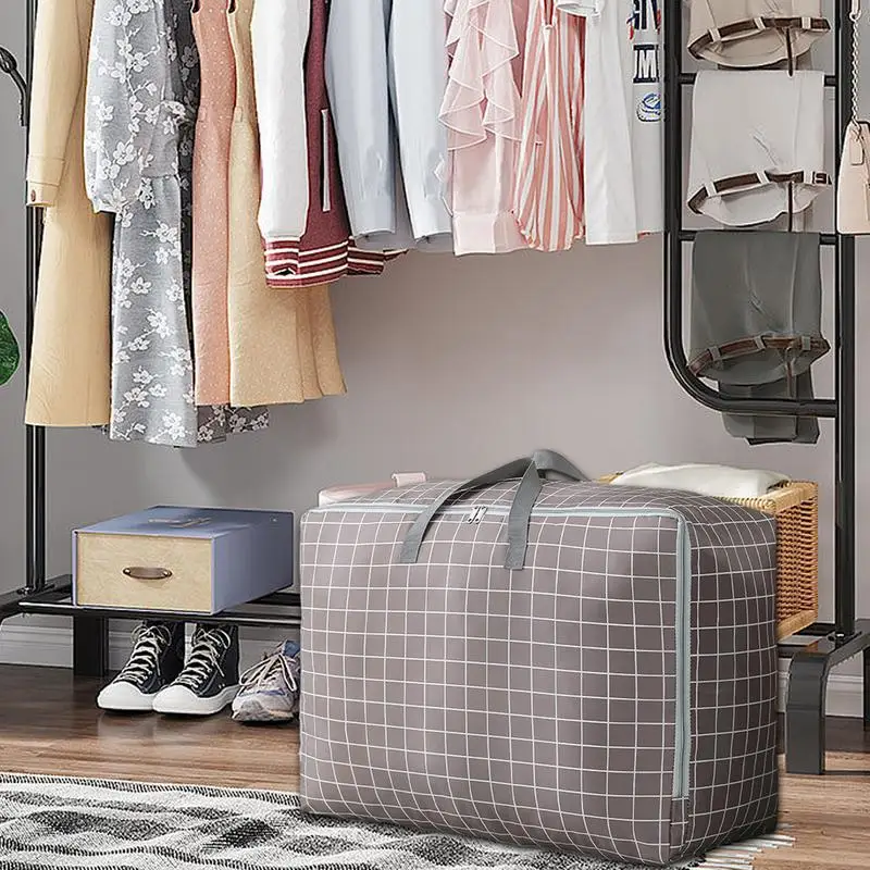 Quilt Storage Bag Large Bedding Storage Bags For Home Clothes Organization With Reinforced Handle For Quilt Comforter Sheets 5