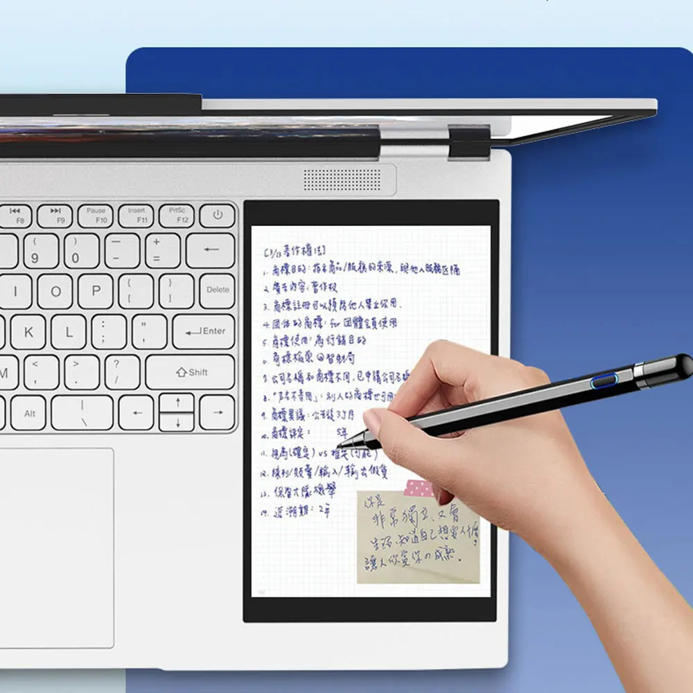 Dual Screen Laptop 7 Inch Touch Screen Metal Case RGB Backlit Fingerprint Unlock Window 11 Ultrathin Notebook