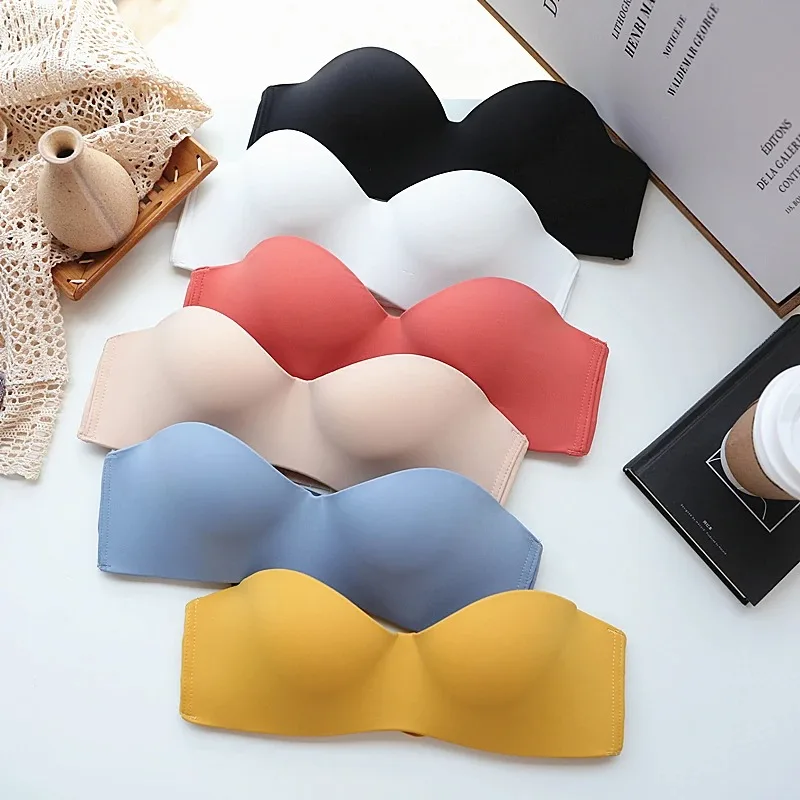 Women Invisible Bra Strapless Bralette 1/2 Cup Women's Underwear Female Seamless Party Wedding Bras Sexy Lingerie New