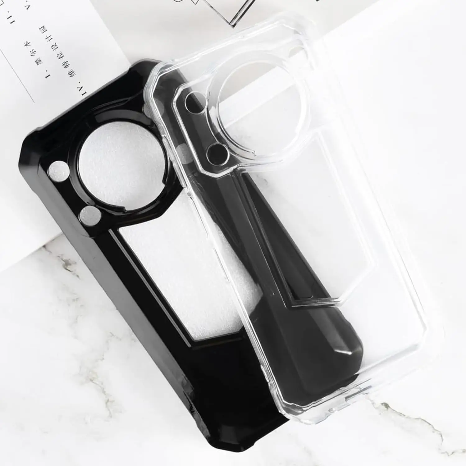 2-in-1 Glass and Silicone Protective Case with Tempered Glass Screen Protector