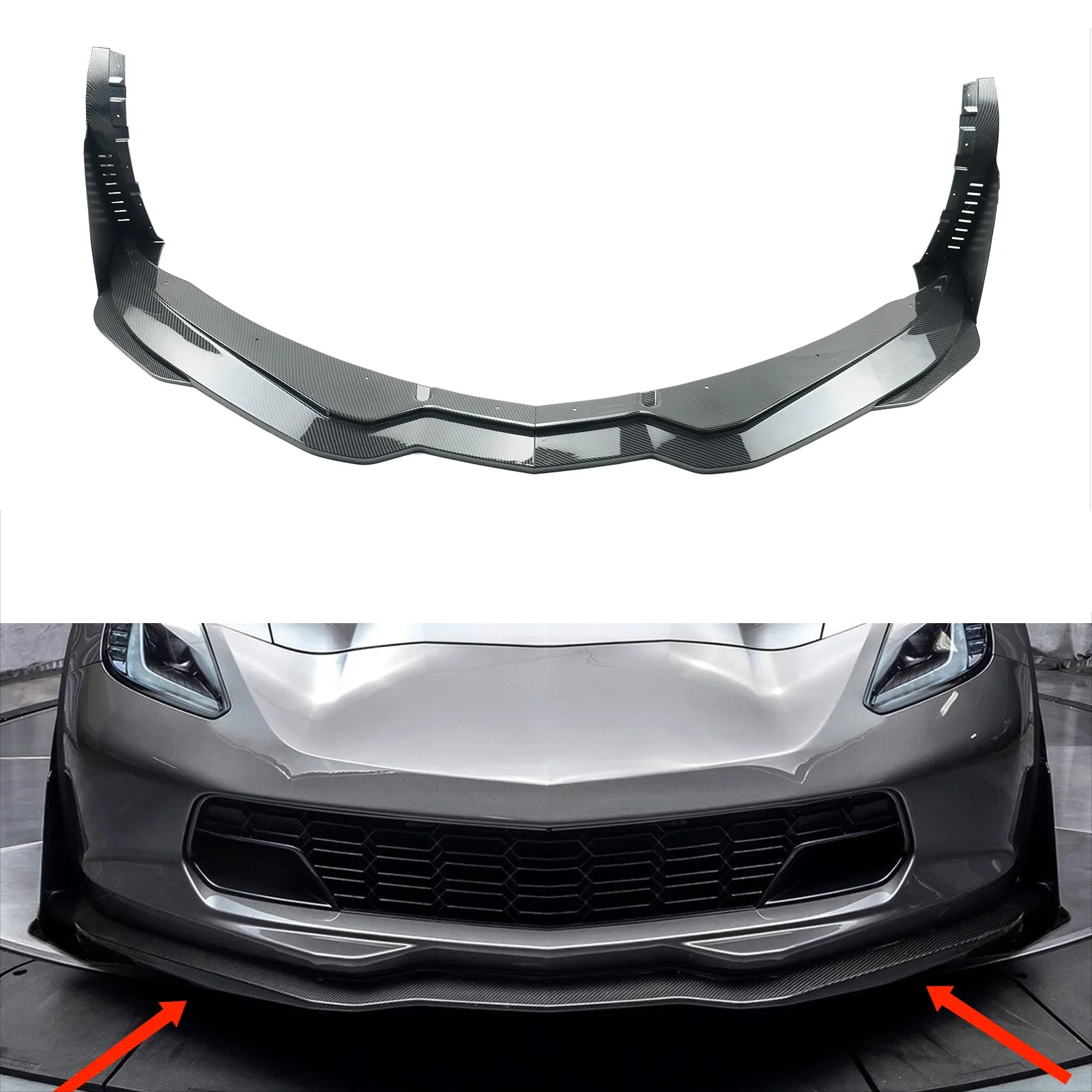 CARIG C7 フロントスポイラー 2014-2019 シボレー コルベット C7