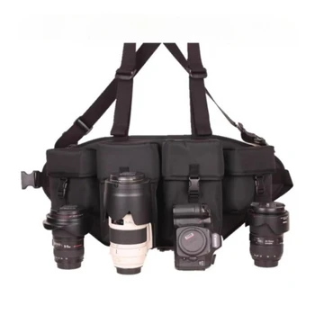 Borsa per Fotocamera Digitale DSLR Personalizzata, Custodia a Tracolla M/XL/XXL, Borsa Sportiva Portatile per Accessori Fotografici