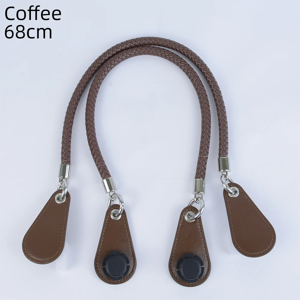 2025 Obag PU Woven braided leather Rope Handles strap belt