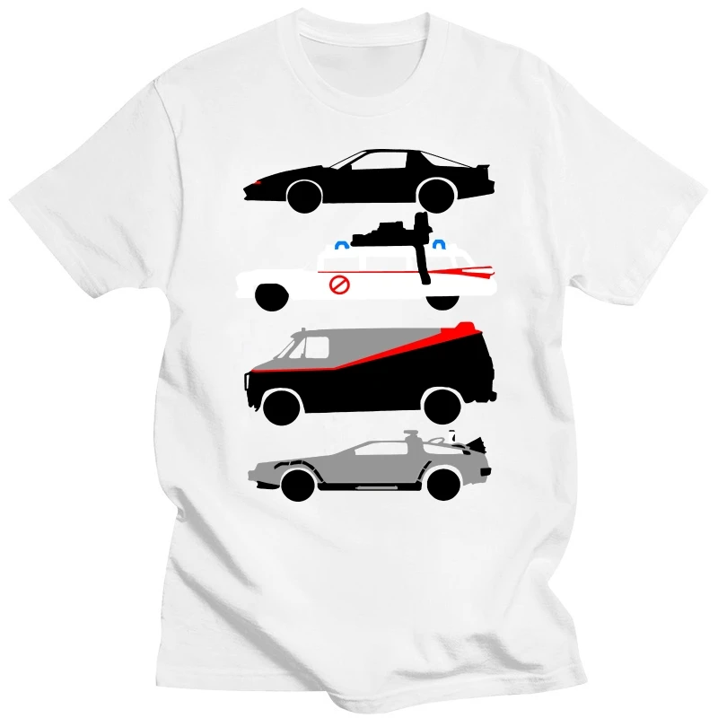 Knight Rider Kitt Ghostbustears Maglietta Da Uomo The Car'S The Star Casual O Neck T-Shirt In Cotone