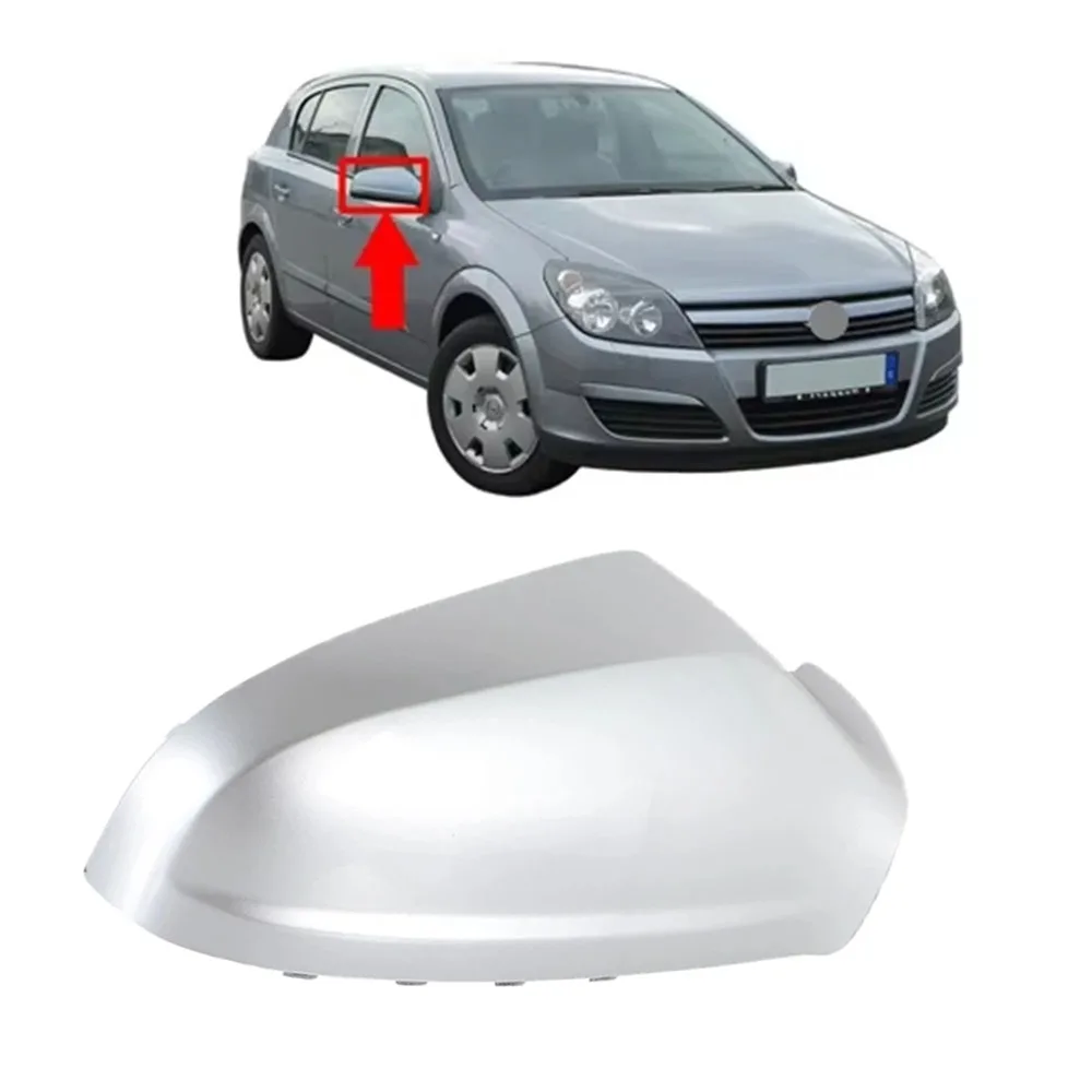 왼쪽 오른쪽 윙 백미러 커버 캡 실버 그레이 6428200 6428199 Opel Vauxhall Astra H MK5 2004-2009 용 액세서리