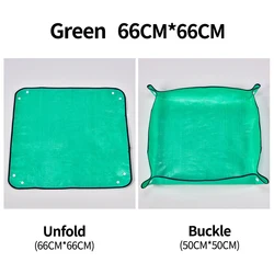 Foldable Waterproof Gardening Potting Mat - 50cm to 100cm Adjustable Planting Pad (66x66cm)
