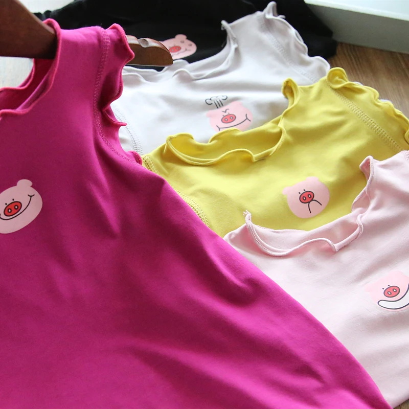 Girls Tank Tops Girls 1-7 Years Old Knitted Vest Comfortable Modal Fabric Children's Summer Cool Top Sleeveless Kids Cute Home Halter Clothes girls tank tops