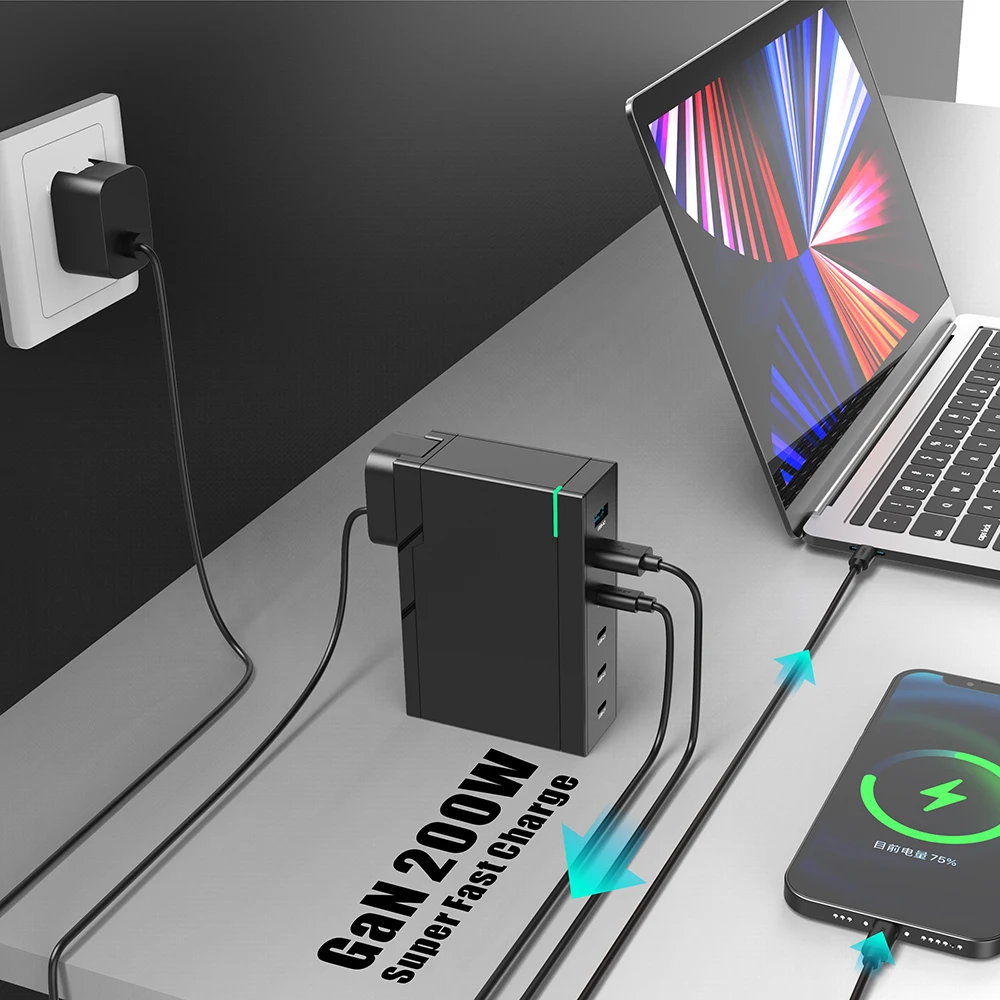 Ubigbuy Charger 200W USB C