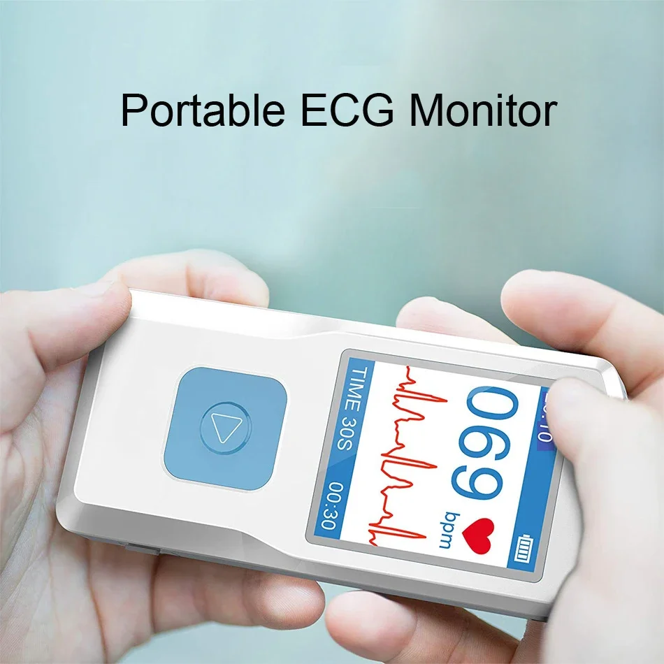 PM-10 ECG Monitor Rechargeability Portable Bluetooth ECG Monitor, Visible Electrocardiogram, Digital Multifunctional Monitor
