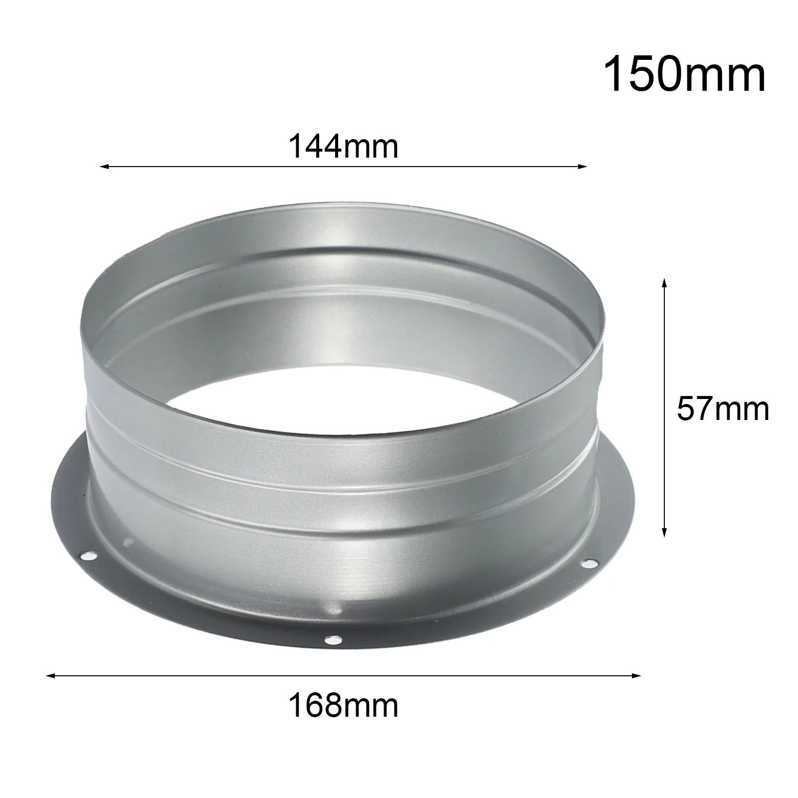 1pc 75-250mm Metal Pipe Flange Air Ventilation Hose Connector Kitchen Bathroom Exhaust Duct Fresh Air System Vent Hardware Flange Connector Duct Pipe Connector
