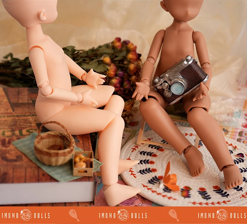 Imomodoll-肉うさぎのオリジナル人形,無地の強化,元のMjd bjd 1/4 bjd 