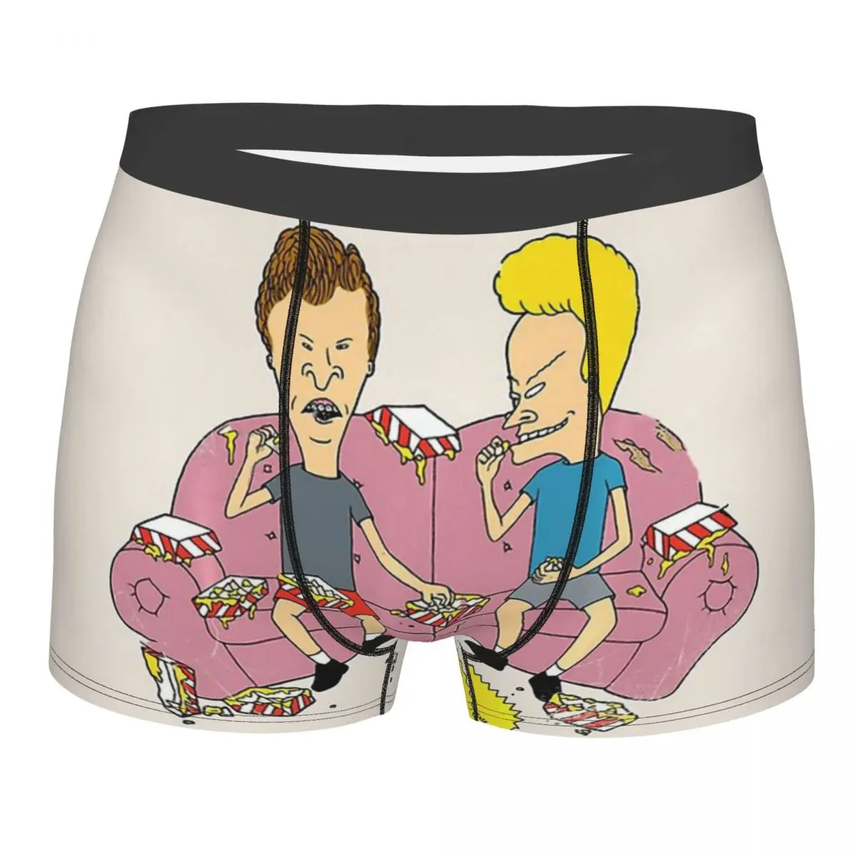 

Beavis and Butt Head TV Meme Funny Snacks On Graphic Underpants Homme Panties Man Underwear Ventilate Shorts Boxer Briefs