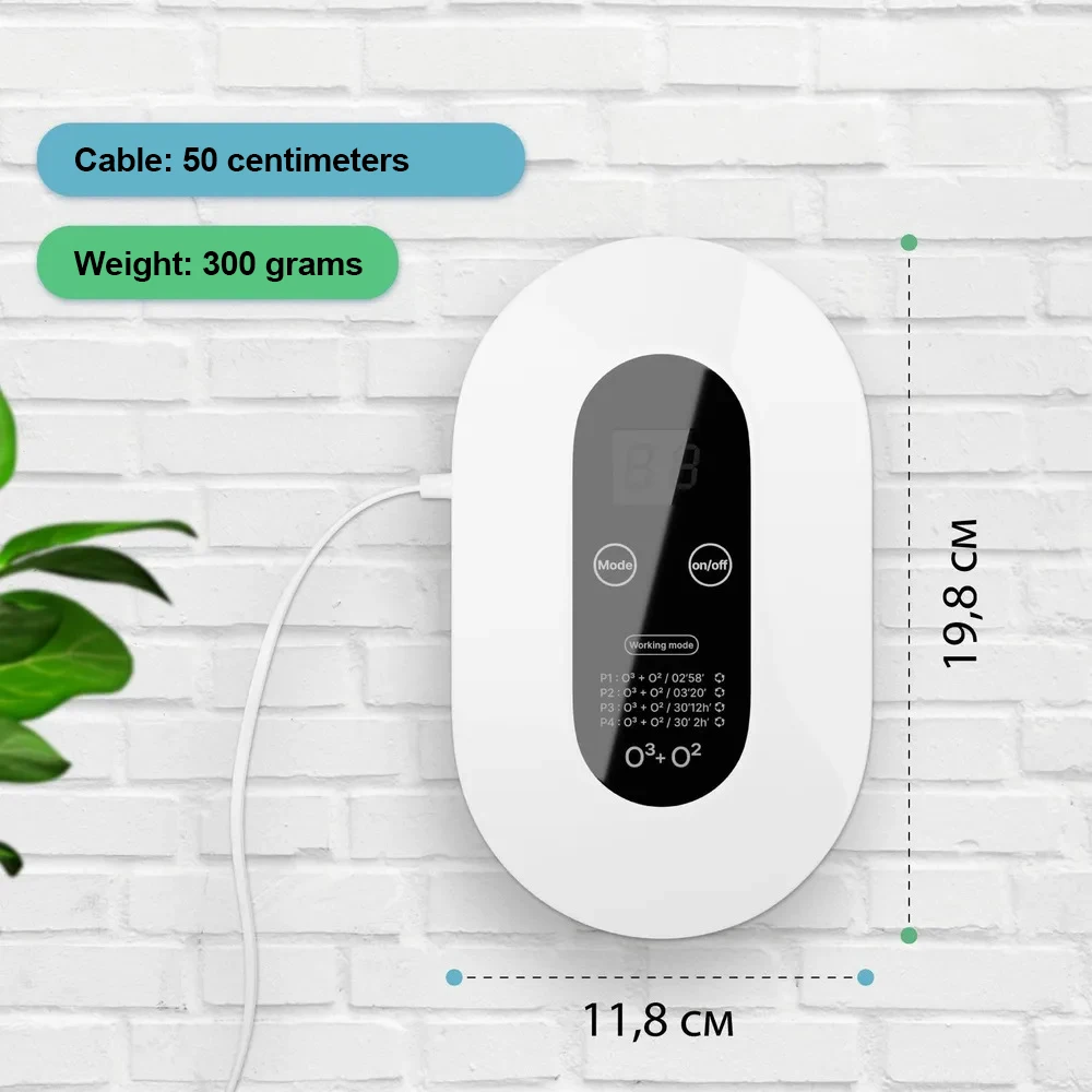 Negative Ion Air Purifier for Office Bedroom - Eliminates Odor & Formaldehyde