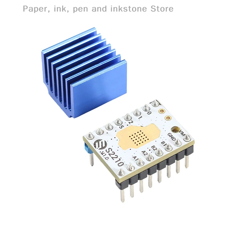 

TMC2210 S2210 Stepstick Driver Stepper Motor Driver 3.0A Silent 256 Microsteps Current 3.0A VS TMC2209 3D Printer