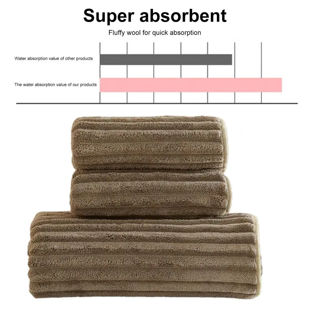 

Coral Fleece Towel High Absorbent Coral Fleece Face Towel Luxury Bath Towel Set for Kids Adults Soft Fluffy Travel-friendly 74 X