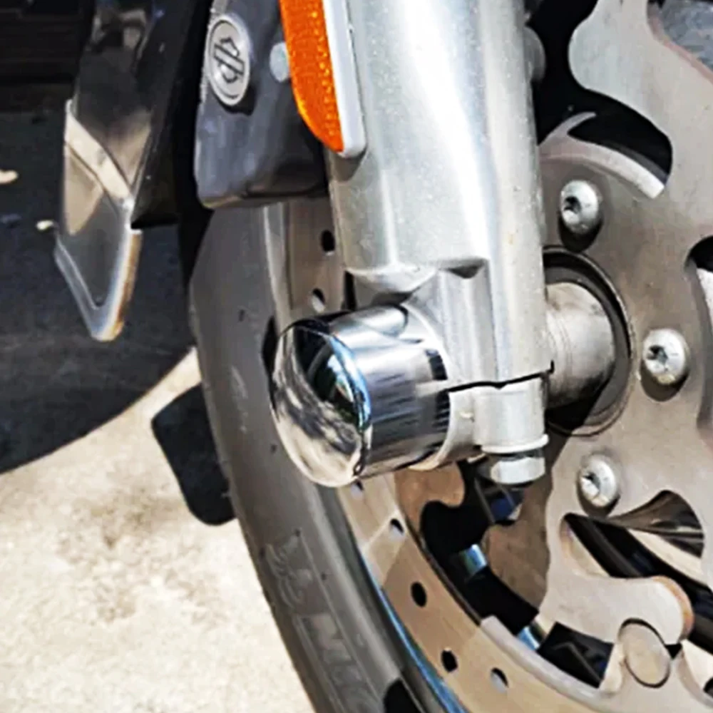 Per Harley Xl883 1200 V-Rod Dyna Softail Sportster Electra Street Glide 2002-2022 Moto Assale Anteriore Dado Copre Tappi