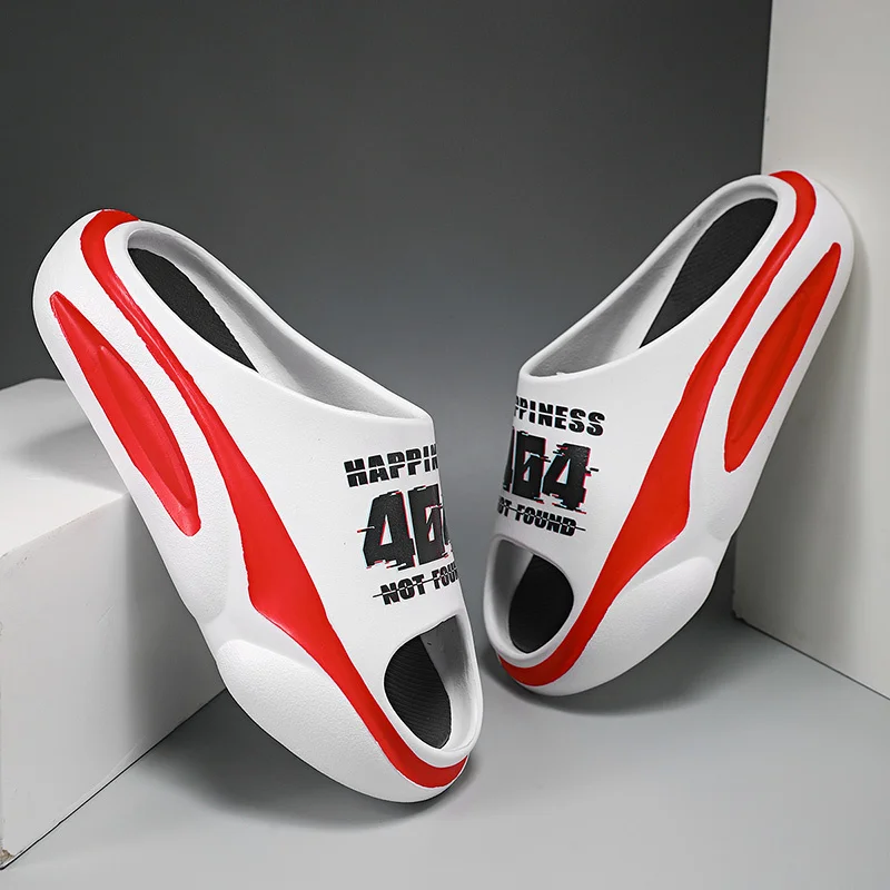 Pantofole antiscivolo per uomo Slip antiscivolo comode con suola spessa Pantofola per cursori in schiuma morbida per interni ed esterni_voghion.com