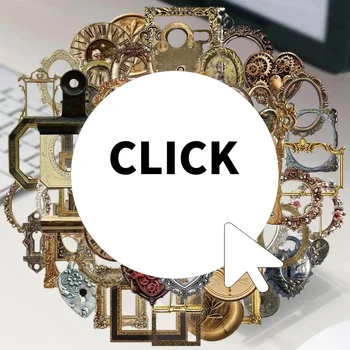 68pcs/set Retro Photo Frame Ins Style High Beauty Atmosphere Stickers Phone Case Notebook Water Cup DIY Stickers