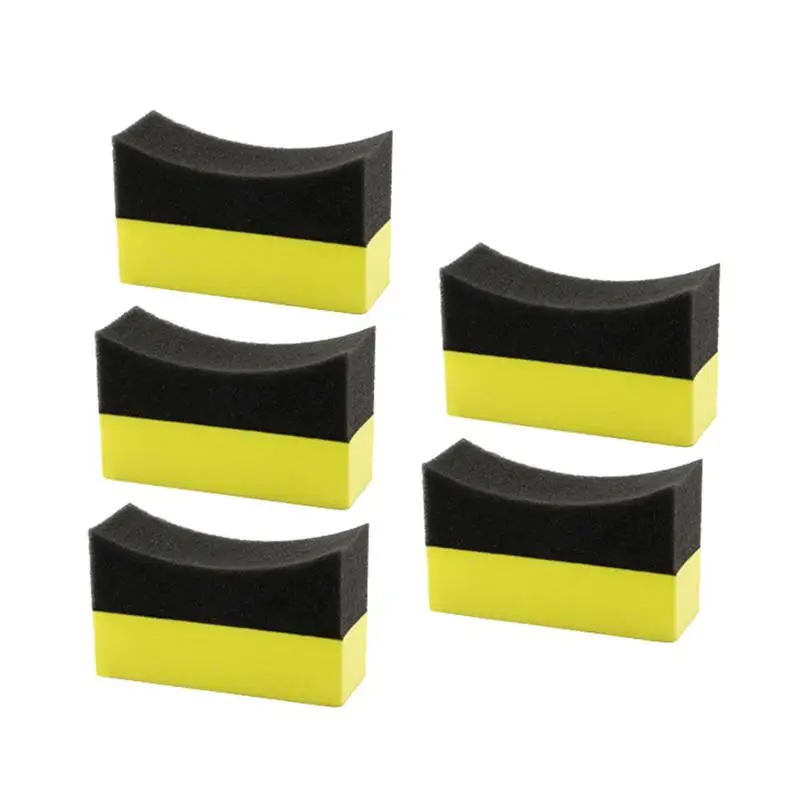 

5PCS Car Wheel Cleaning Sponge Tire Wash Wiper Water Suction Sponge Pad Wax Polishing Tyre Brushes Tools Car Wash Accessories