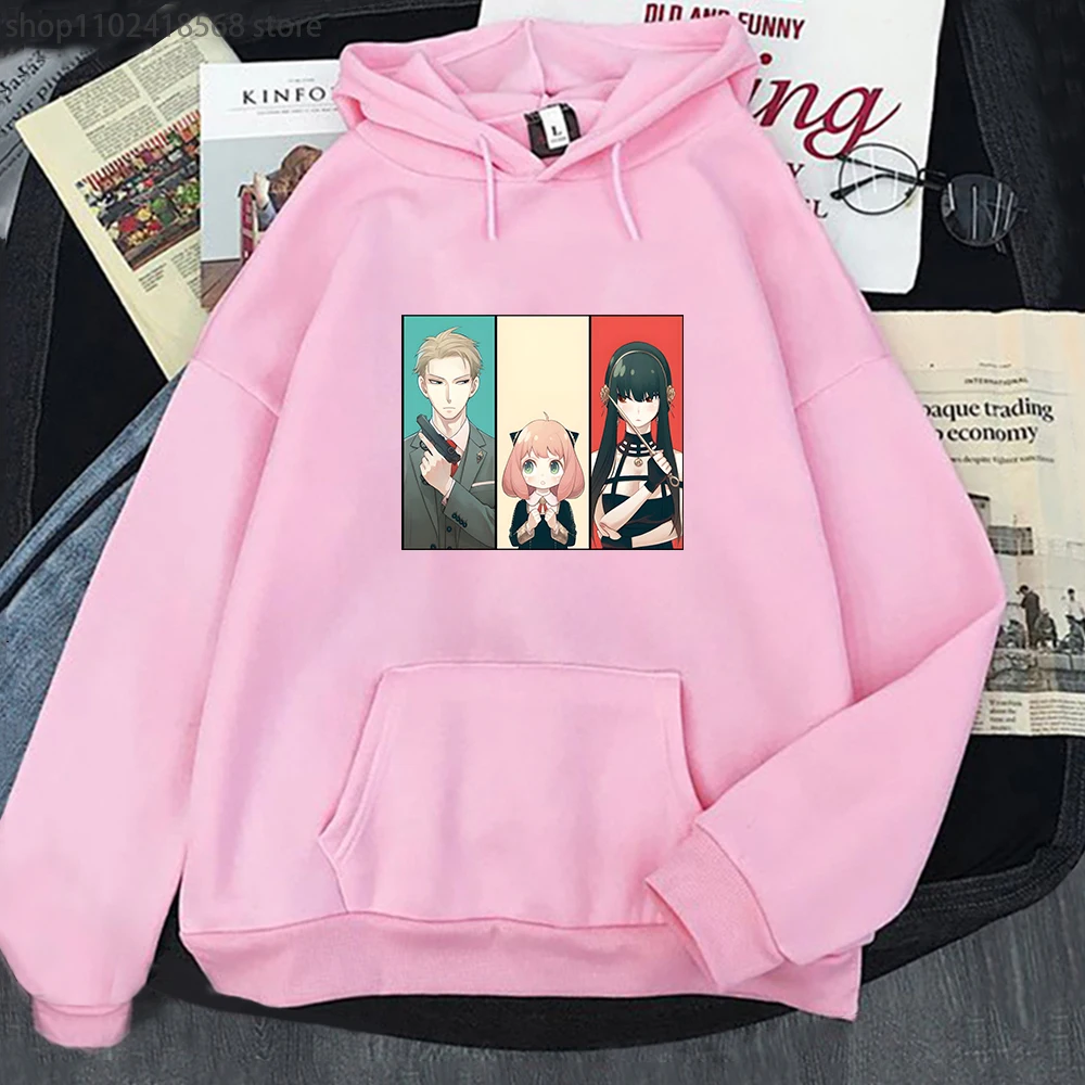 

Yor and Loid Spy X Family Hoodie Women Fashion Clothes Japanese Kawaii Sweatshirt Vintage Streetwear Men Anya Forger Graphic Top