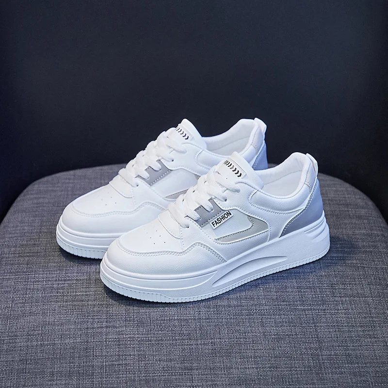 Spring Autumn Women's Platform Board Shoes Korean Version Casual Woman Students Thick Sole Sneakers Outdoor Trainers