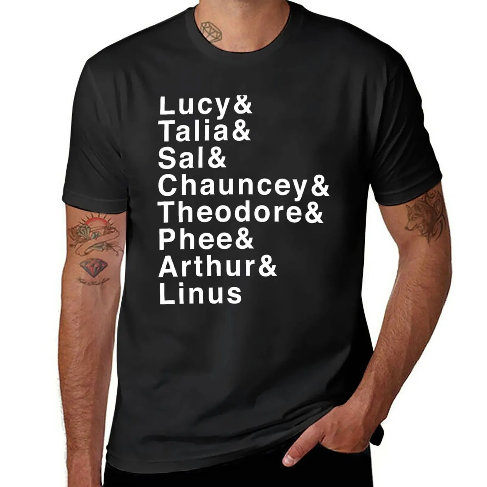 

Characters of the Sea T-Shirt anime blanks cute clothes vintage clothes black t shirts for men