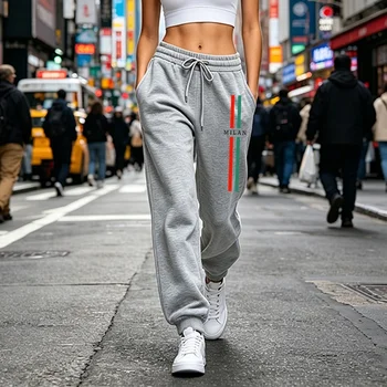 Hot Sales Womens Sweatpants Printing Casual Sports Pants Outdoors Fitness Jogging Woman Clothes Trousers 2026 Fashion Sportswear