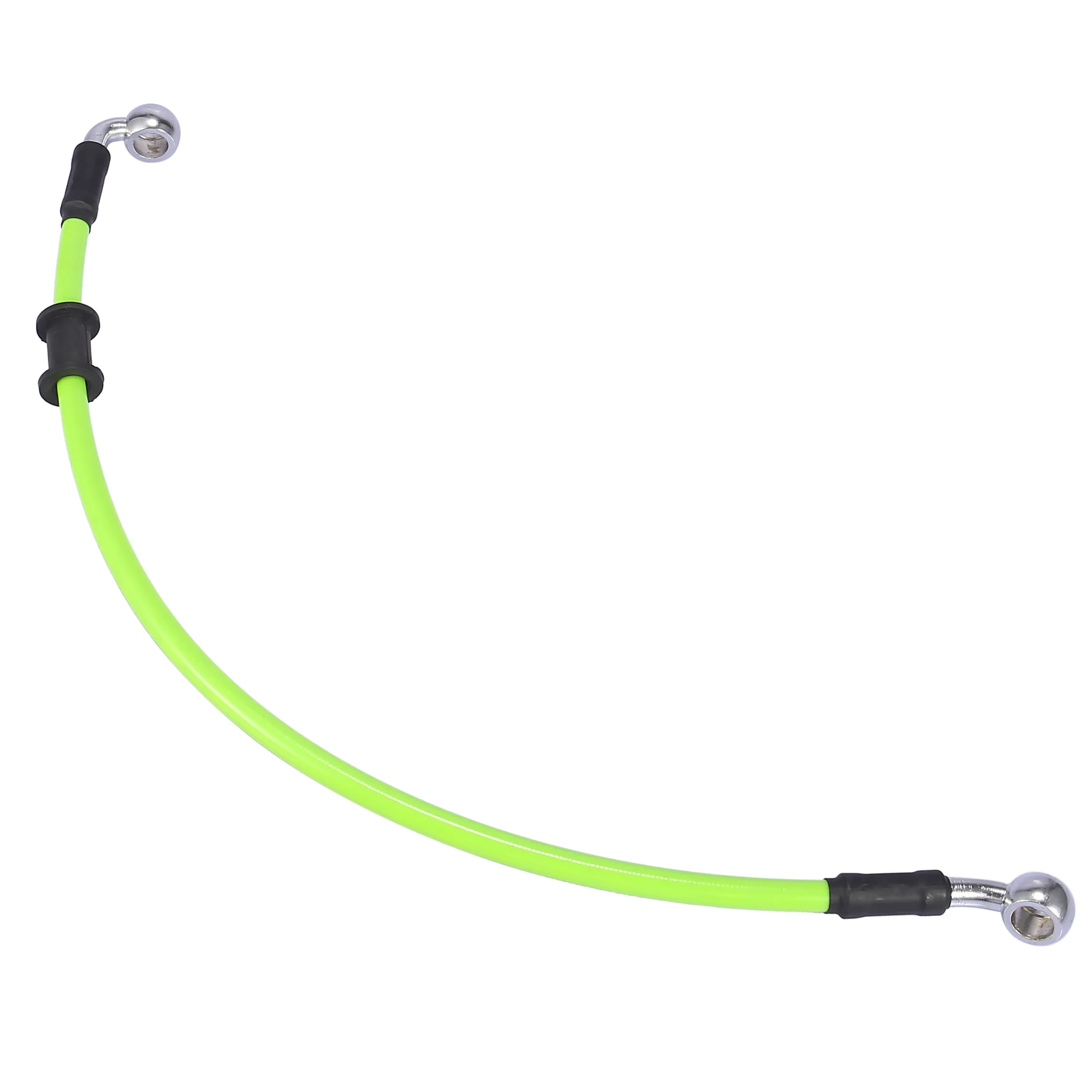 Motoforti Universal 40cm Motorcycle Brake Clutch Oil Hose Line Pipe Green Hydraulic Reinforced Stainless Steel Braided Hose