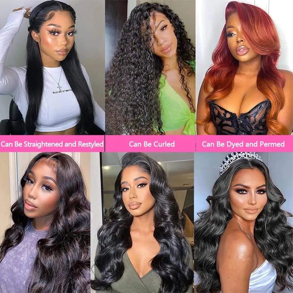 TOP Lace HD Transparent Frontal 13x4 Water Wave 4X4 Closure Human Hair Brazilian Loose Closure Deep Water Body Curly Straight
