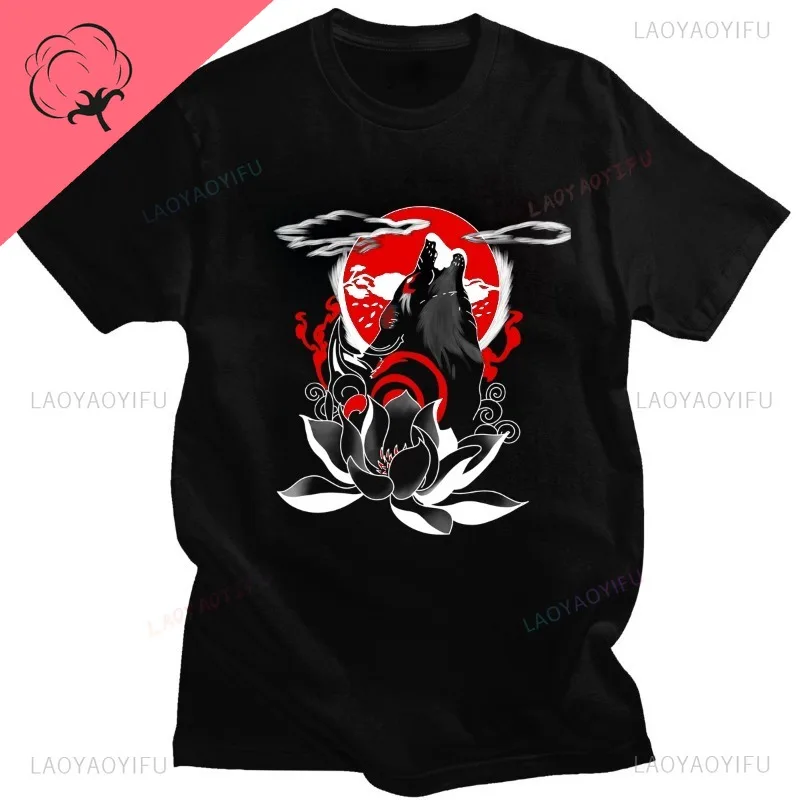 

Fashion Classic Japanese Style Retro Stylish Game Okami Amaterasu T Shirt Cotton for T-Shirt Unisex shirt Leisure