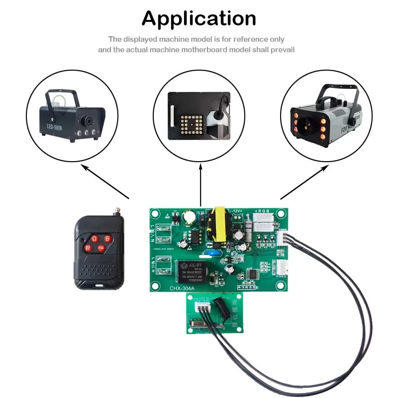 CHX-304A LED Smoke Machine Fog Machine Circuit Board Smoke Main Board Part PCB System with remote control